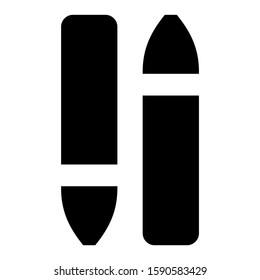 crayon icon isolated sign symbol vector illustration - high quality black style vector icons
