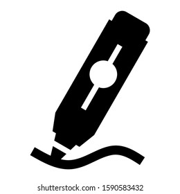 crayon icon isolated sign symbol vector illustration - high quality black style vector icons
