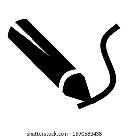 crayon icon isolated sign symbol vector illustration - high quality black style vector icons
