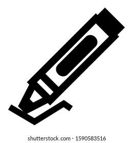 crayon icon isolated sign symbol vector illustration - high quality black style vector icons

