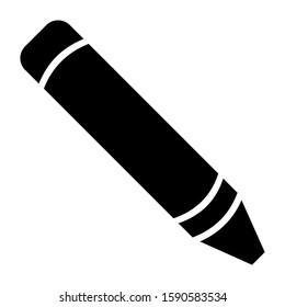 crayon icon isolated sign symbol vector illustration - high quality black style vector icons
