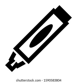 crayon icon isolated sign symbol vector illustration - high quality black style vector icons
