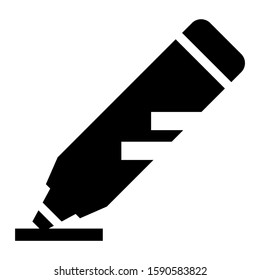 crayon icon isolated sign symbol vector illustration - high quality black style vector icons
