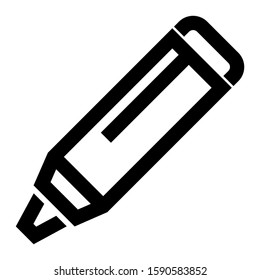 crayon icon isolated sign symbol vector illustration - high quality black style vector icons
