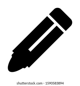 crayon icon isolated sign symbol vector illustration - high quality black style vector icons
