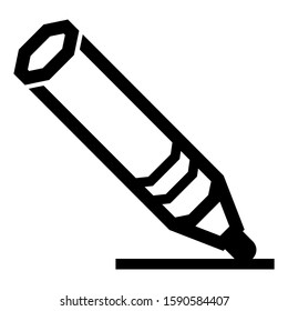 crayon icon isolated sign symbol vector illustration - high quality black style vector icons
