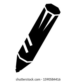 crayon icon isolated sign symbol vector illustration - high quality black style vector icons

