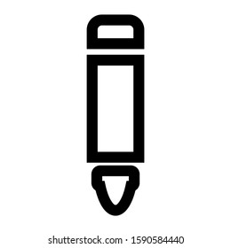 crayon icon isolated sign symbol vector illustration - high quality black style vector icons
