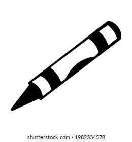 Icono de lápiz ilustración vectorial aislada. Icono de vector de estilo negro de alta calidad