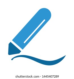 crayon icon. Logo element illustration. crayon sign symbol design. colored collection. crayon concept. Can be used in web and mobile