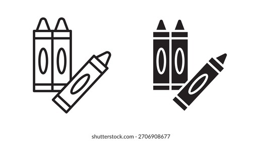 Icono del crayón, icono del estilo del contorno para el Sitio web o el App móvil, gráficos del Vector