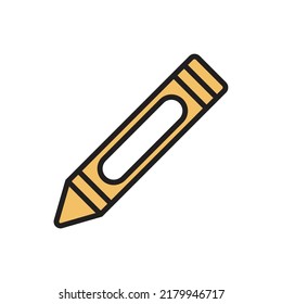 Crayon Icon einfache Vektorgrafik