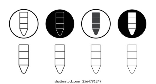 Crayon icon simple vector symbol