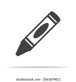 Crayon icon transparent vector isolated