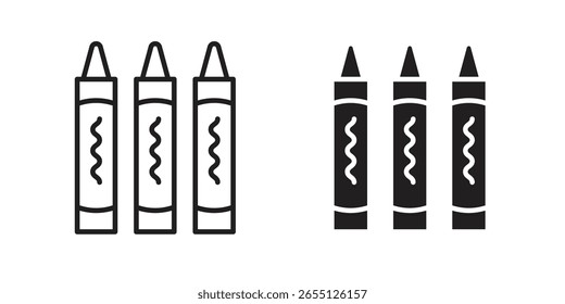 Diseño de Vector de icono de crayón. set web icons