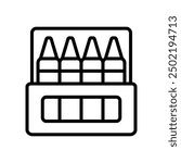 crayon icon vector design template simple and clean