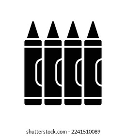 Crayon Icon Vector Design Template