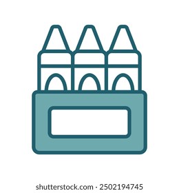 crayon icon vector design template simple and clean