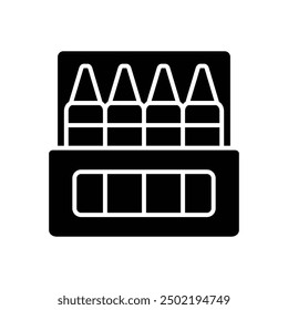 crayon icon vector design template simple and clean