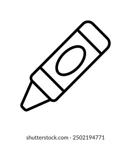 crayon icon vector design template simple and clean