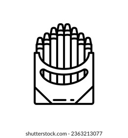 Crayon  icon in vector. Illustration
