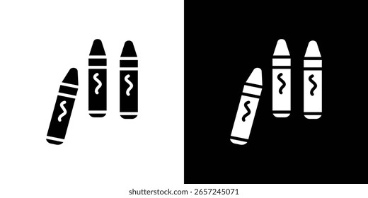 Crayon icon Vector Logo Template for graphic and web design.