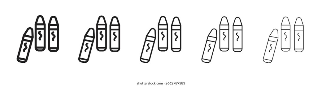 Icono de crayón para su diseño de Sitio web, logotipo, App, interfaz de usuario.
