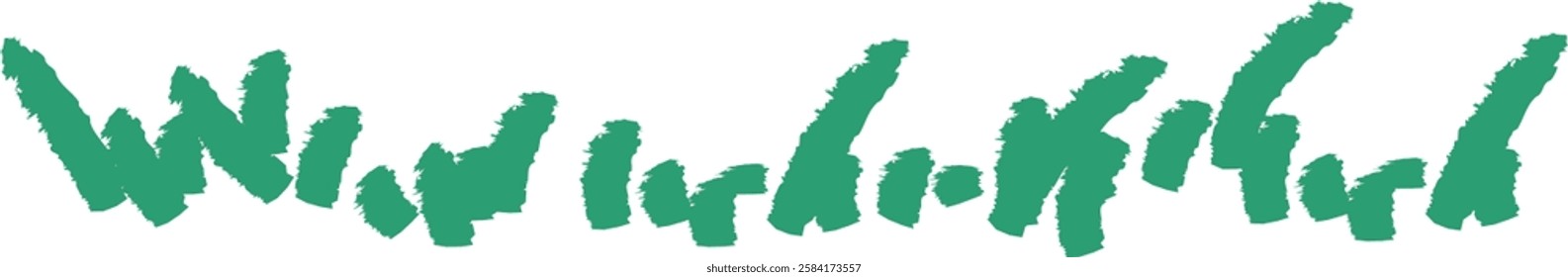 Crayon Kids Scribble Grass Vector Illustration
