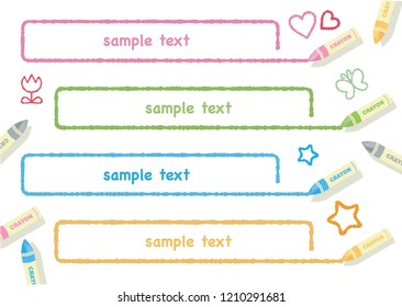 Crayon Line Frame