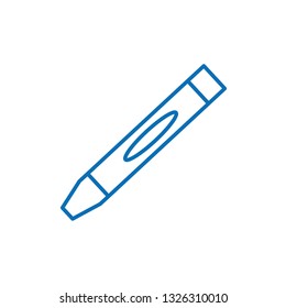 Crayon line icon
