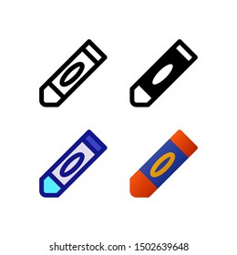 Crayon Logo Icon Design Four Style Stock Vector (Royalty Free ...