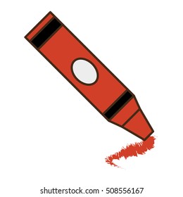 crayon school supply isolated icon vector illustration design