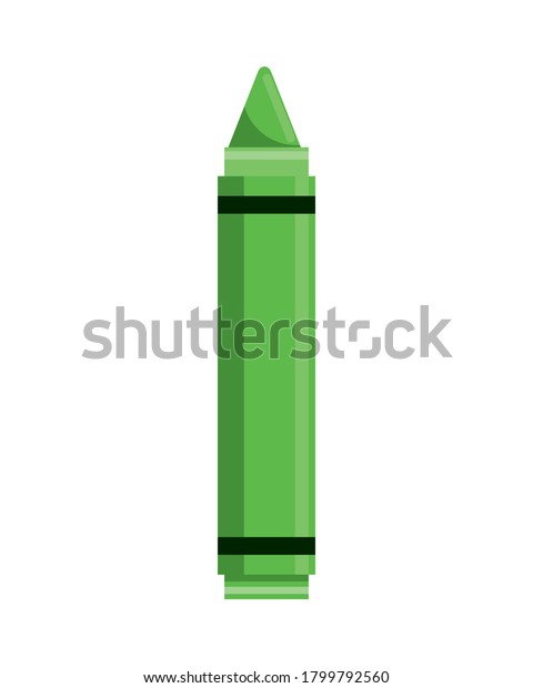 crayon school supply isolated icon vector\
illustration design