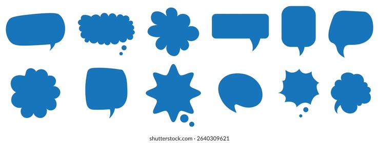 Crayon speech bubble children set. Round, cloud and star frame for text. Chalk texture dialog speech balloon. Crayon bubble for talk and children comic design. Vector illustration