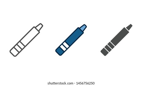 Crayon vector icon sign symbol