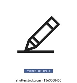 crayon vector icon template
