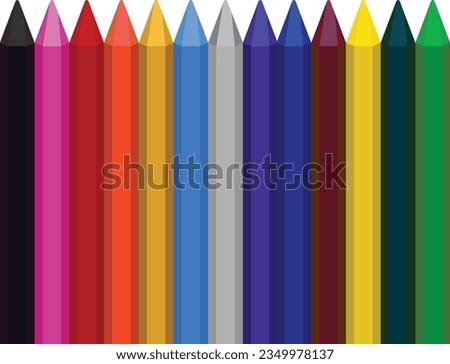 Crayon vector image or clipart