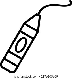 Diseño de icono de línea de vector de diseño de Crayon