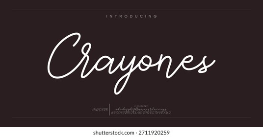 Crayones é uma fonte de roteiro artística e brincalhona escrita à mão com um visual texturizado e criativo.