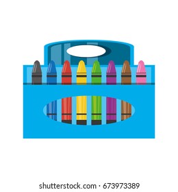 Crayons in box