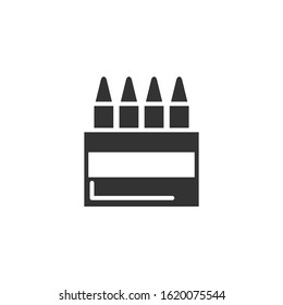 Crayons, color icon. Simple vector drawing tools icons for ui and ux, website or mobile application