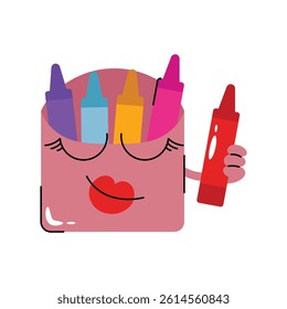 Crayons color vector Sticker. Eps 10 file