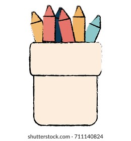 crayons colors in holders