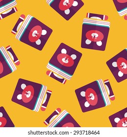 crayons drawing and book flat icon,eps10 seamless pattern background