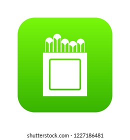Crayons icon digital green for any design isolated on white vector illustration