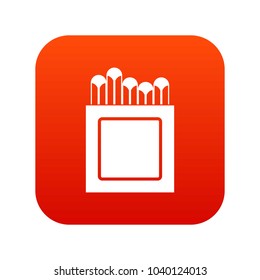 Crayons icon digital red for any design isolated on white vector illustration