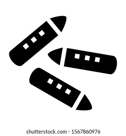 crayons icon isolated sign symbol vector illustration - high quality black style vector icons
