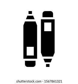crayons icon isolated sign symbol vector illustration - high quality black style vector icons
