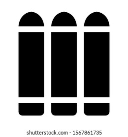 crayons icon isolated sign symbol vector illustration - high quality black style vector icons
