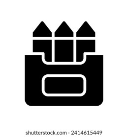 crayons icon symbol vector template